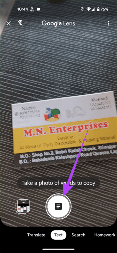 Google-Lens-Take-Picture-710x1536-1 3 طرق لاستخدام Google Lens لنسخ نص من صورة
