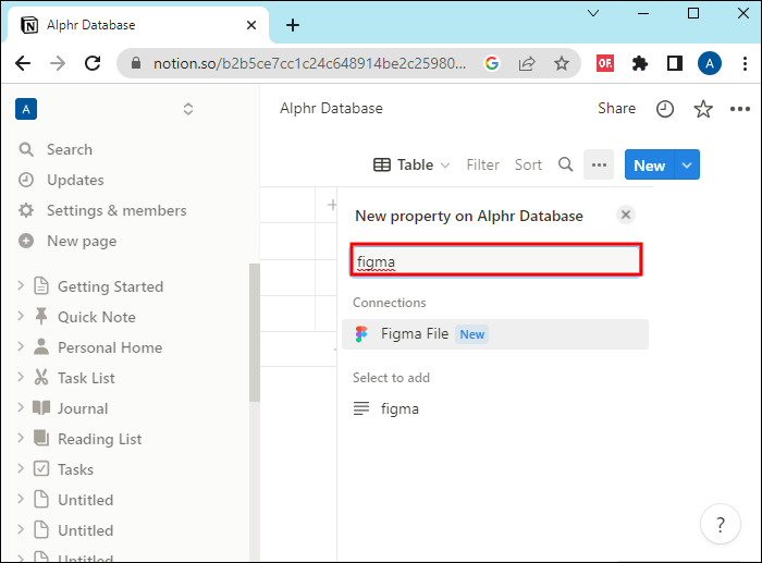 How-to-Add-More-Database-Views كيفية إنشاء قاعدة بيانات في Notion