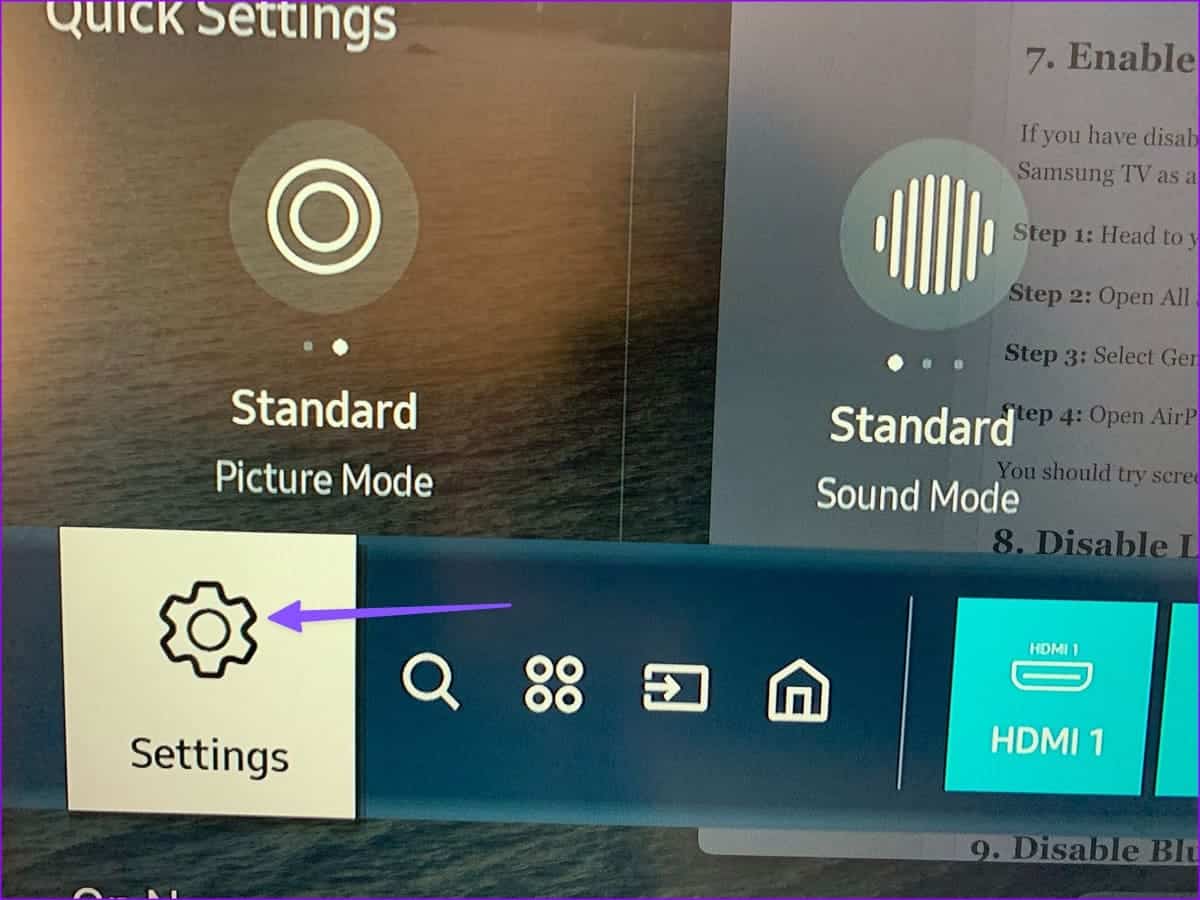 How-to-Fix-AirPlay-not-working-on-Samsung-TV-14 أفضل 9 طرق لإصلاح عدم عمل البث على Samsung TV