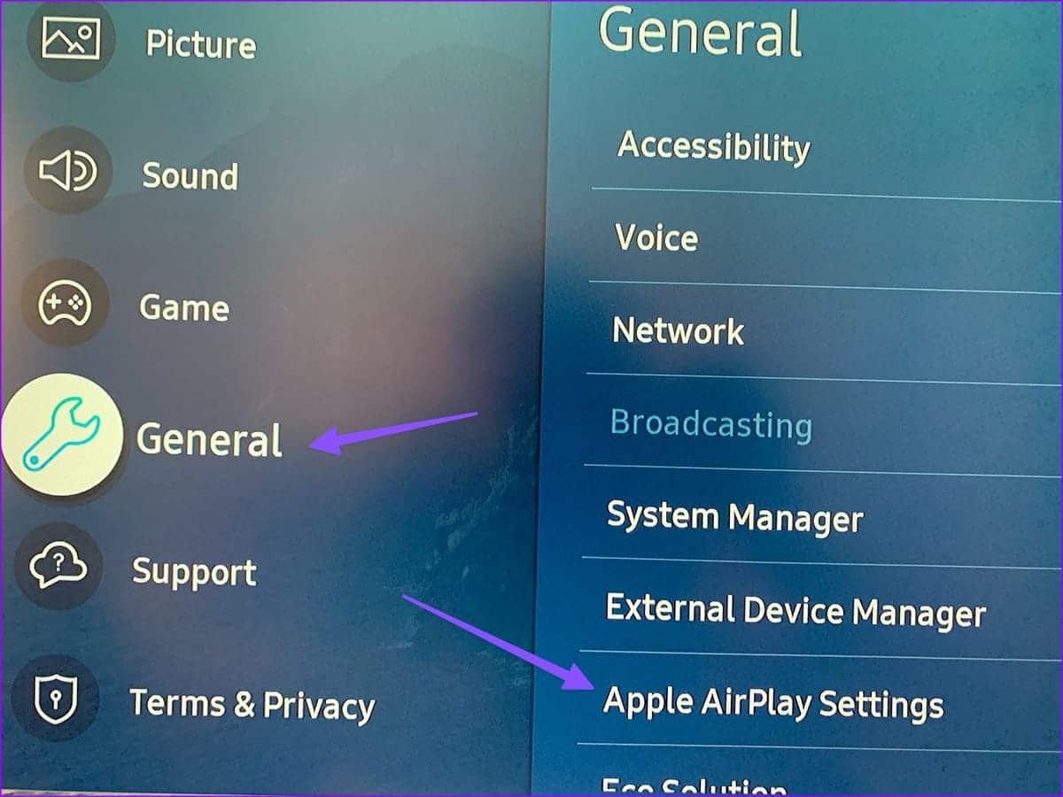 How-to-Fix-AirPlay-not-working-on-Samsung-TV-16 أفضل 9 طرق لإصلاح عدم عمل البث على Samsung TV