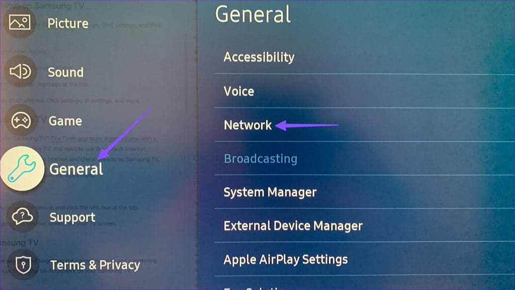 How-to-Fix-AirPlay-not-working-on-Samsung-TV-8 أفضل 9 طرق لإصلاح عدم عمل البث على Samsung TV