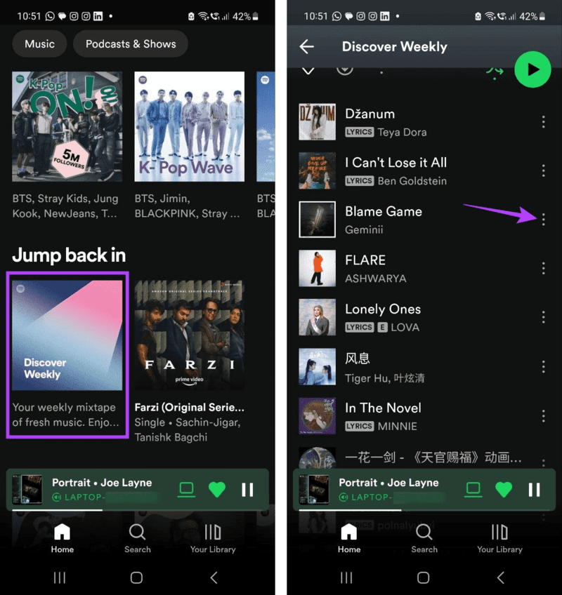 How-to-Hide-or-Unhide-Songs-on-Spotify-11 كيفية إخفاء أو إظهار الأغاني على Spotify