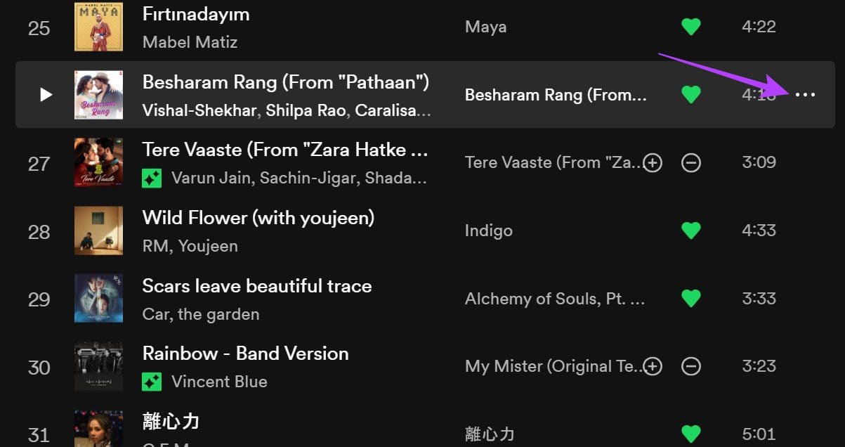How-to-Hide-or-Unhide-Songs-on-Spotify-2 كيفية إخفاء أو إظهار الأغاني على Spotify