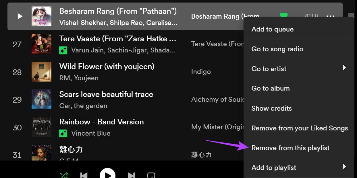 How-to-Hide-or-Unhide-Songs-on-Spotify-3 كيفية إخفاء أو إظهار الأغاني على Spotify