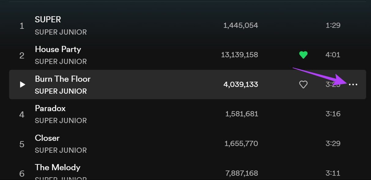How-to-Hide-or-Unhide-Songs-on-Spotify-6 كيفية إخفاء أو إظهار الأغاني على Spotify