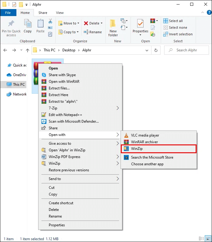 How-to-Open-a-Zip-File-1-3 كيفية فتح ملف Zip