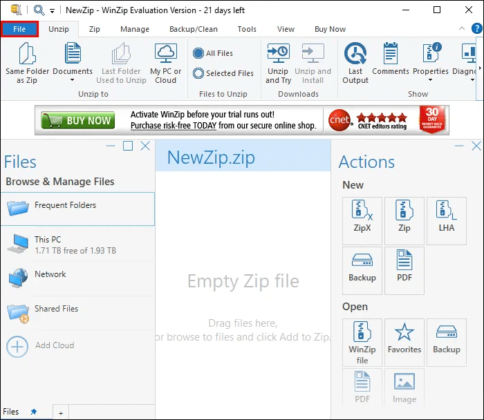 كيفية فتح ملف Zip - %categories