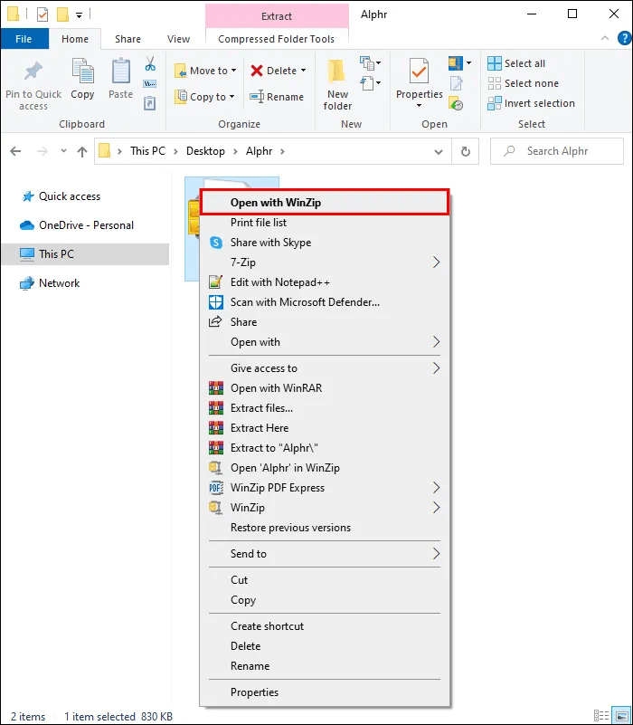 How-to-Open-a-Zip-File-7-1 كيفية فتح ملف Zip