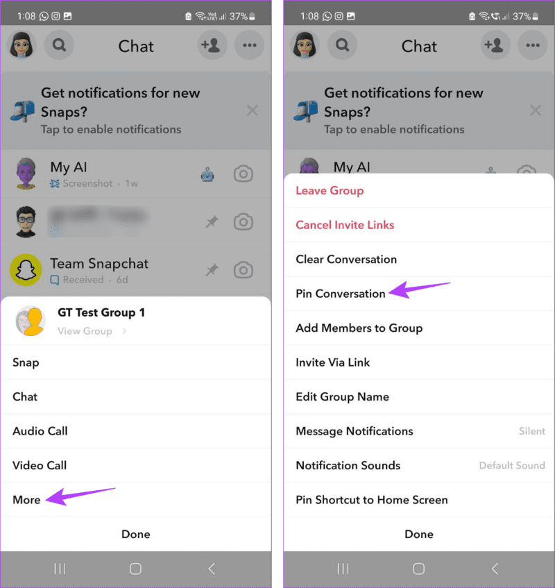 How-to-Pin-Someone-on-Snapchat-12 كيفية تثبيت شخص ما على Snapchat على Android و iPhone