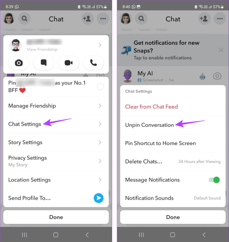 How-to-Pin-Someone-on-Snapchat-5 كيفية تثبيت شخص ما على Snapchat على Android و iPhone