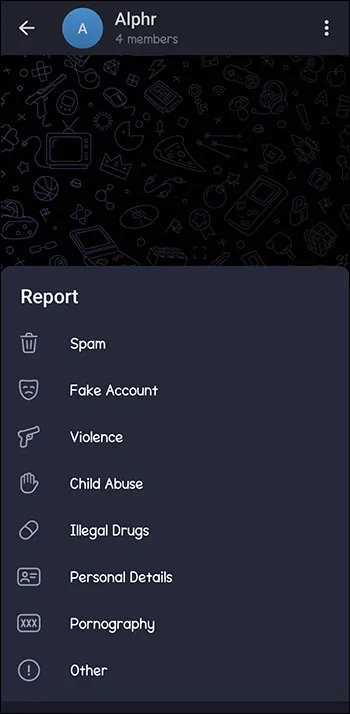 How-to-Report-a-Telegram-Group-4 كيفية حظر مجموعة في Telegram