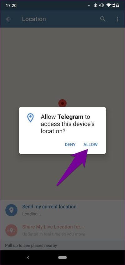 كيفية مشاركة الموقع المباشر في Telegram لنظام Android - %categories