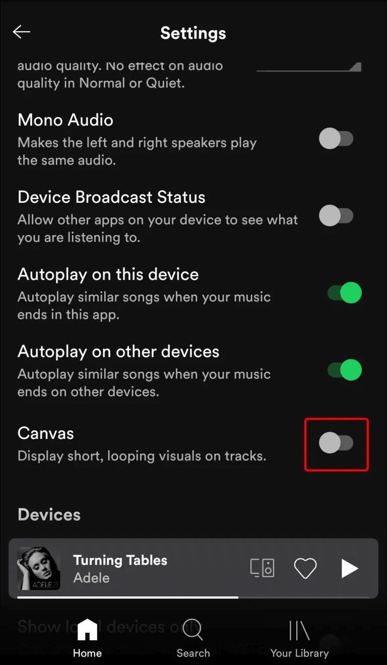 How-to-Turn-On-or-Off-Canvas-in-Spotify-on-Andriod-3 كيفية تشغيل أو إيقاف تشغيل Canvas في Spotify