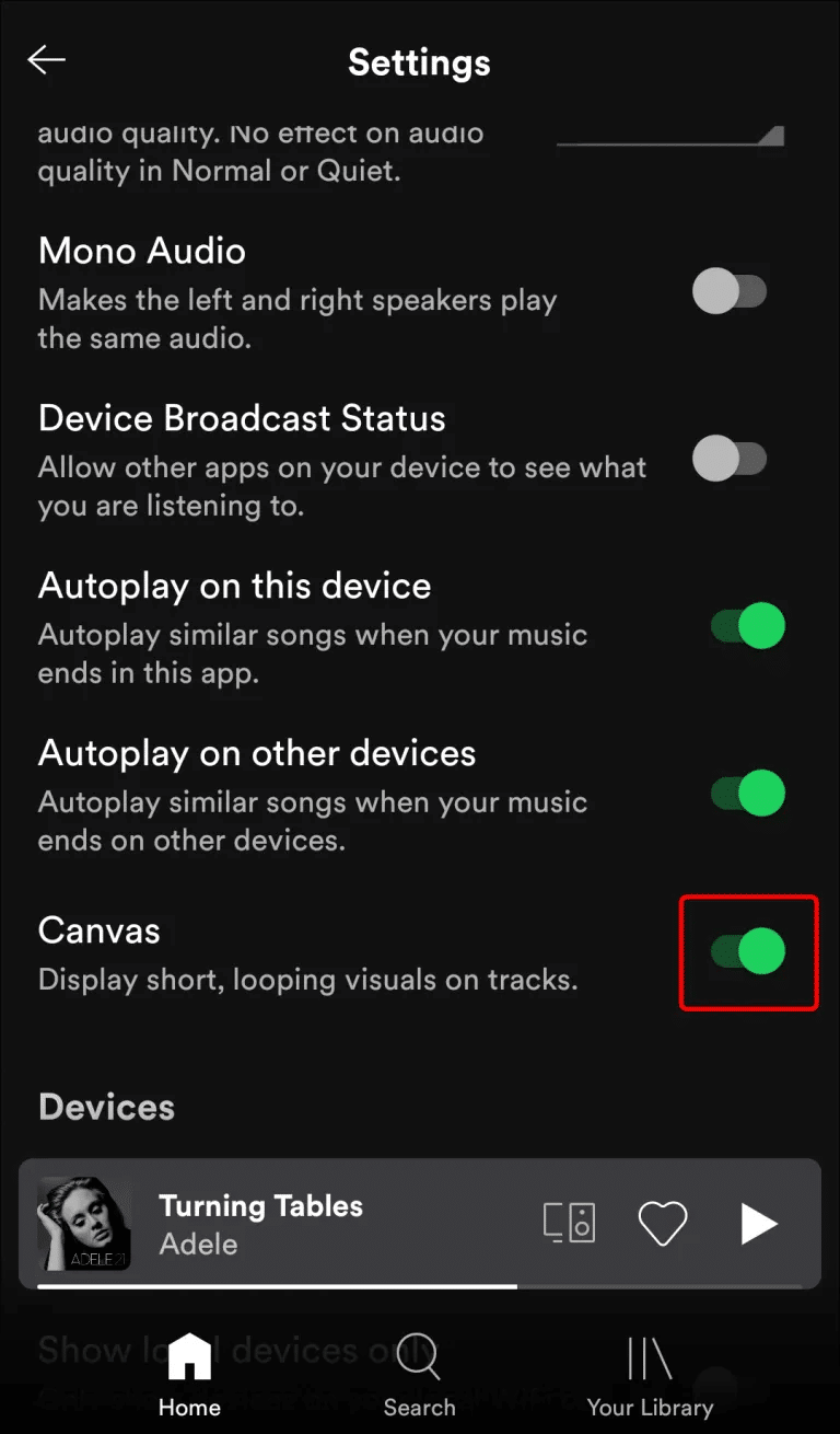 How-to-Turn-On-or-Off-Canvas-in-Spotify-on-Andriod-4 كيفية تشغيل أو إيقاف تشغيل Canvas في Spotify