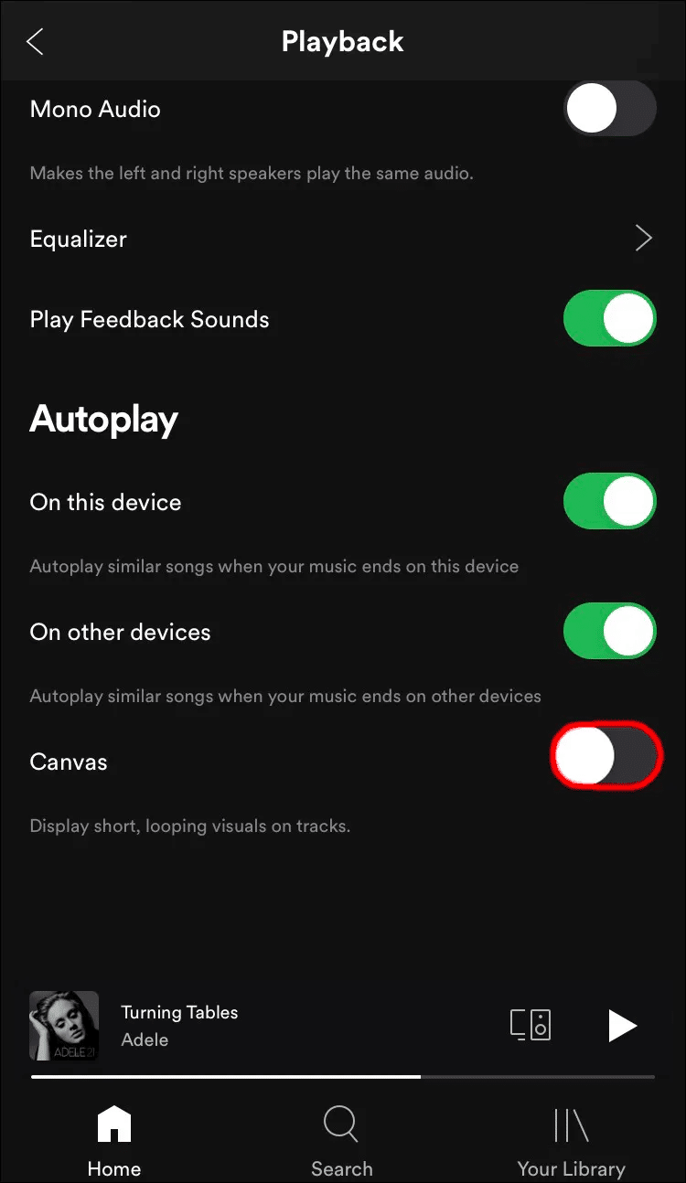 كيفية تشغيل أو إيقاف تشغيل Canvas في Spotify - %categories