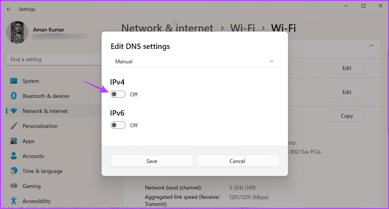 IP-connection-toggle أهم 7 إصلاحات لتطبيق Xbox لظهور خطأ "looks like you're stranded" على Windows 11