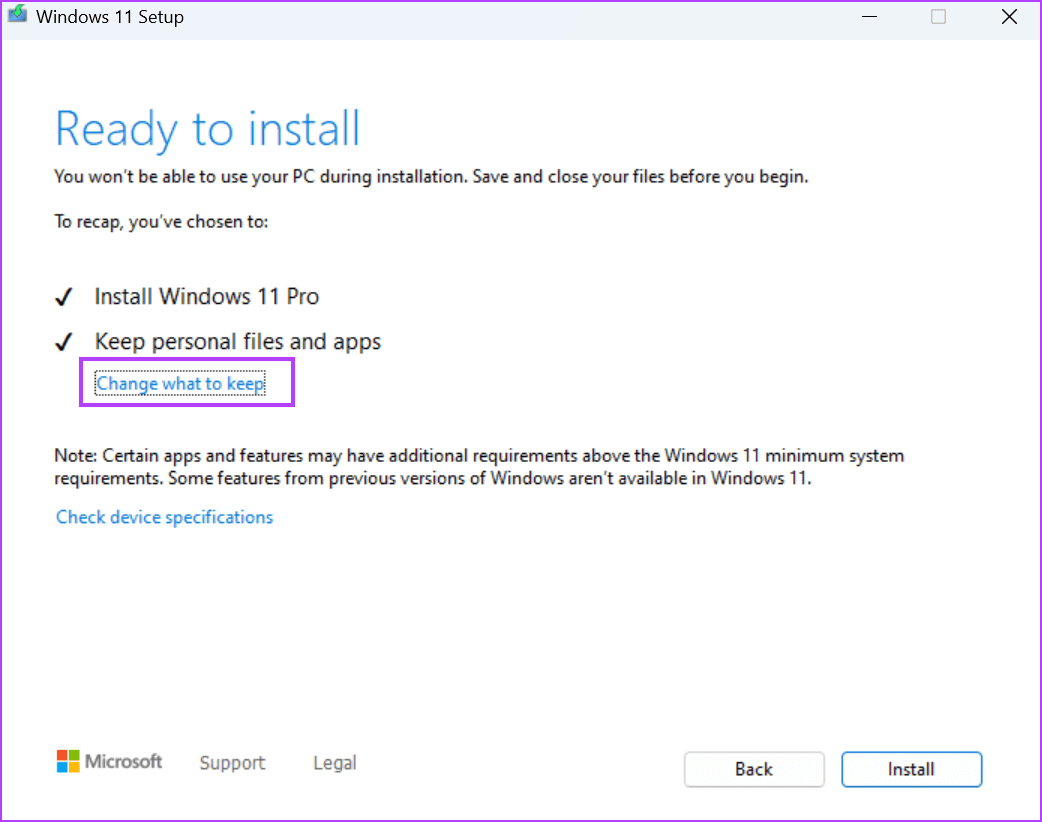 In-Place-Upgrade-6 أفضل 8 طرق لإصلاح خطأ "استعادة النظام لم تكتمل بنجاح" على Windows