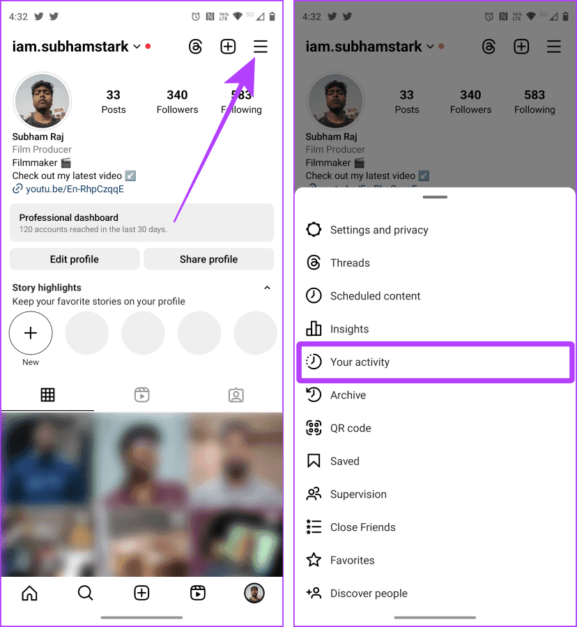 Instagram-Profile-1 كيفية إلغاء الإعجاب أو إلغاء حفظ جميع المنشورات على Instagram دفعة واحدة