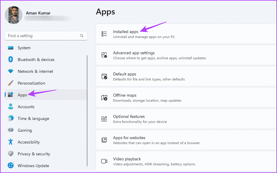 Installed-apps-1 أفضل 5 طرق لإصلاح أخطاء نظام الملفات على Windows 11