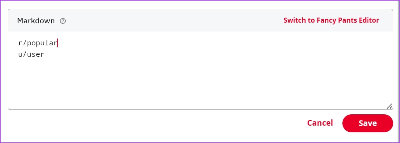Link2-Type كيفية استخدام تنسيق النص على Reddit باستخدام وضع Markdown