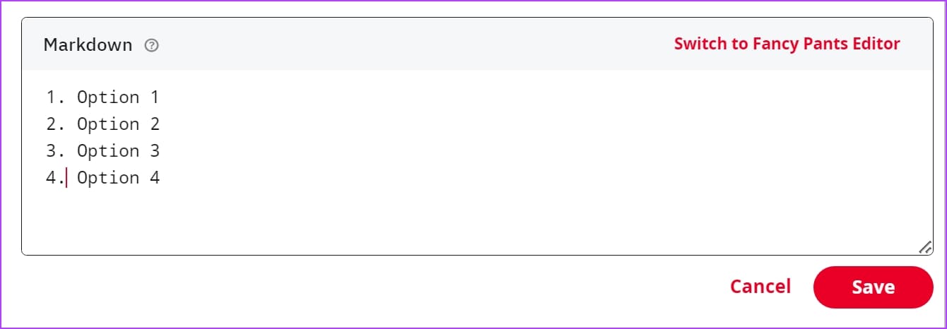 List2-type كيفية استخدام تنسيق النص على Reddit باستخدام وضع Markdown
