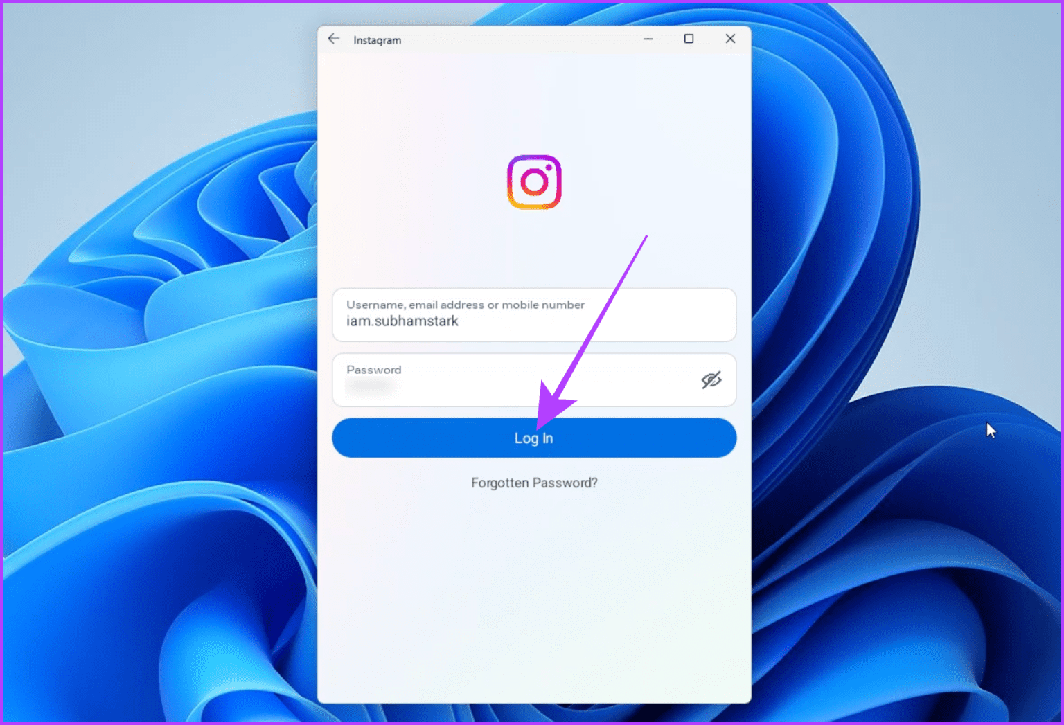 Log-in-to-your-Account-on-Instagram-on-Windows-1536x1047-1 كيفية إلغاء الإعجاب أو إلغاء حفظ جميع المنشورات على Instagram دفعة واحدة