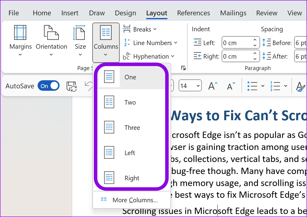 كيفية إنشاء أعمدة في Microsoft Word - %categories