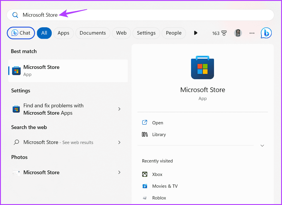 Microsoft-Store-2 أهم 7 إصلاحات لتطبيق Xbox لظهور خطأ "looks like you're stranded" على Windows 11