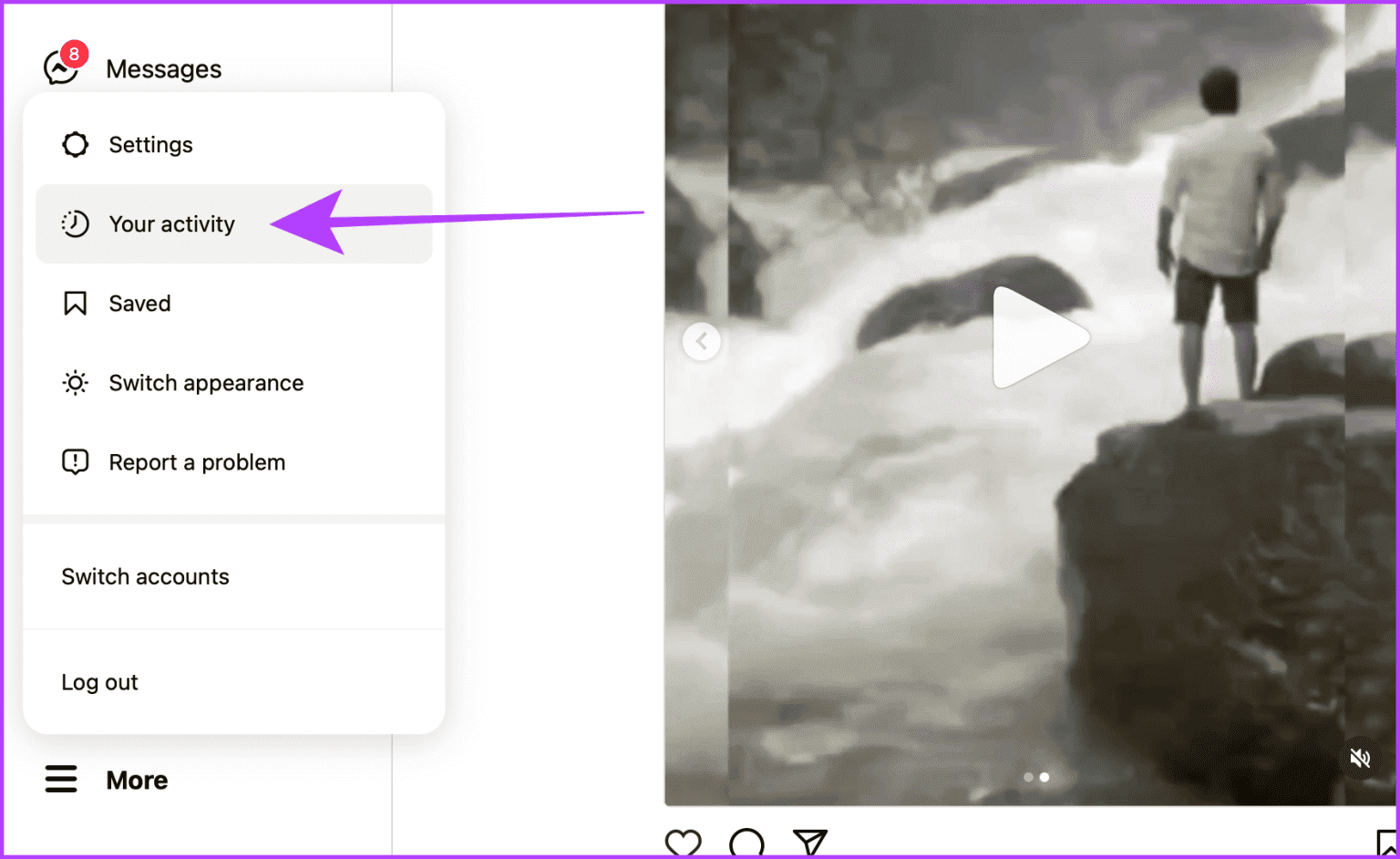 More-Options-on-Instagram-Web-1536x942-1 كيفية إلغاء الإعجاب أو إلغاء حفظ جميع المنشورات على Instagram دفعة واحدة