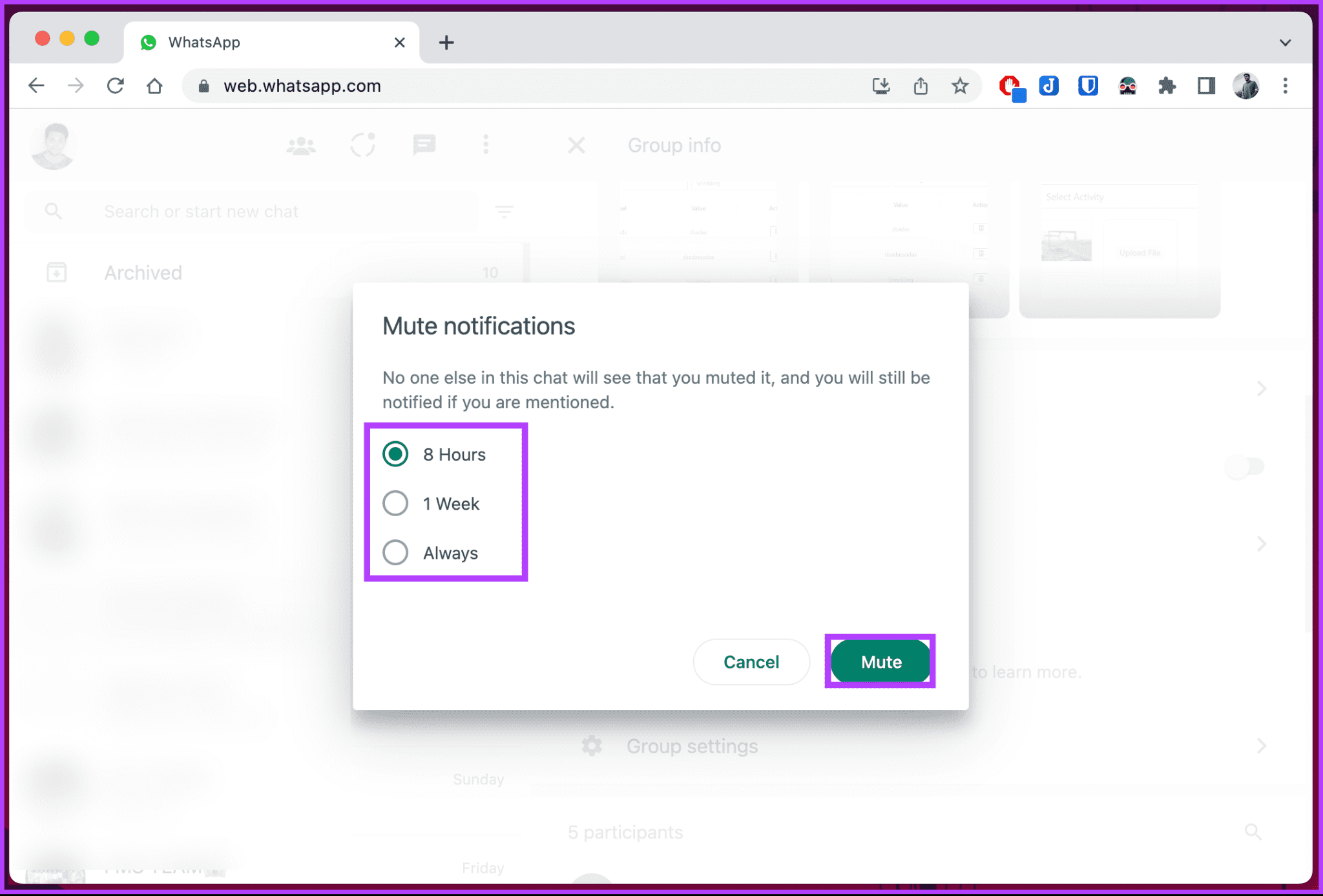 Mute-WhatsApp-Group_13-2048x1387-1 كيفية كتم إشعارات مجموعة WhatsApp بشكل دائم