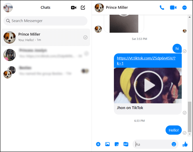 N474.1 كيفية إرسال المرفقات في Facebook Messenger