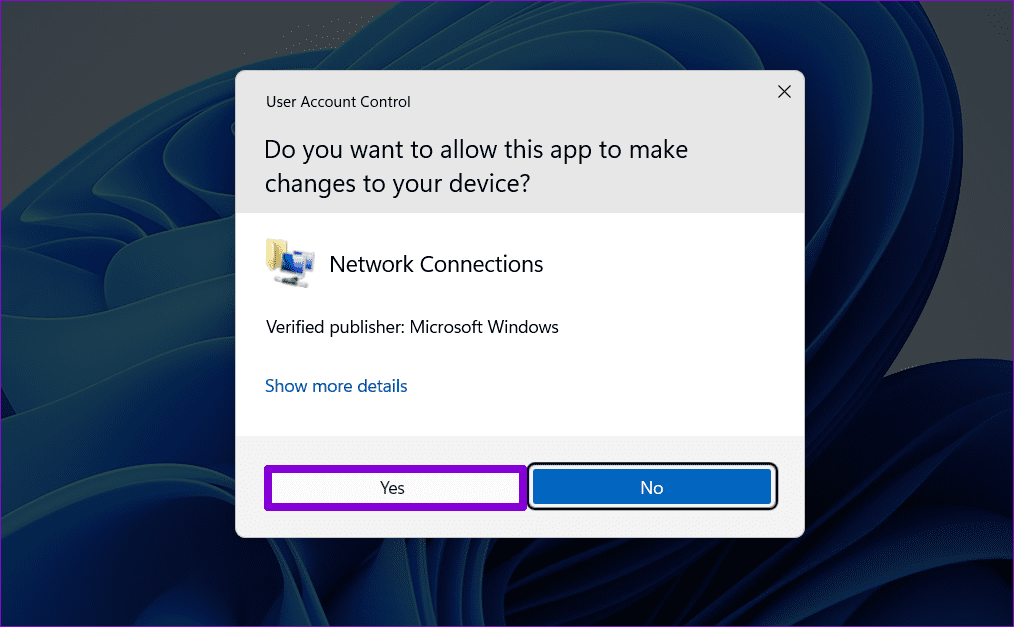 Network-Connection-UAC أفضل 6 طرق لإصلاح تعذر الاتصال بخوادم EA على Windows