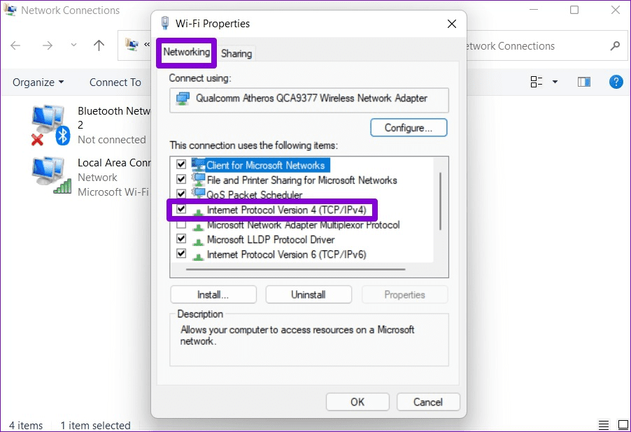 Open-Internet-Protocol-Settings-on-Windows أفضل 6 طرق لإصلاح تعذر الاتصال بخوادم EA على Windows