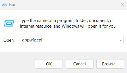 Open-Programs-and-Features لا يمكن إضافة مرفقات في Microsoft Outlook على Windows إليك أفضل 7 طرق لإصلاح ذلك