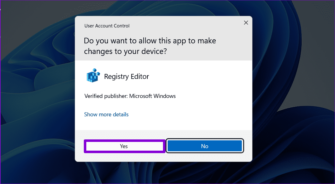 Open-Registry-UAC-Prompt أفضل 3 طرق لإزالة الحماية ضد الكتابة من محركات أقراص USB وبطاقات SD على Windows 11