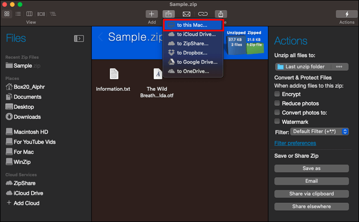 Opening-Zip-Files-with-WinZip-on-a-Mac-5 كيفية فتح ملف Zip