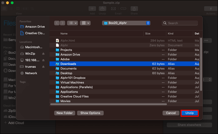 Opening-Zip-Files-with-WinZip-on-a-Mac-8 كيفية فتح ملف Zip