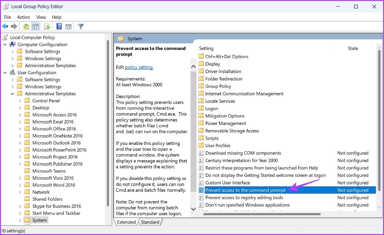 أفضل طريقتين لتعطيل Command Prompt و Windows PowerShell على Windows 11 - %categories