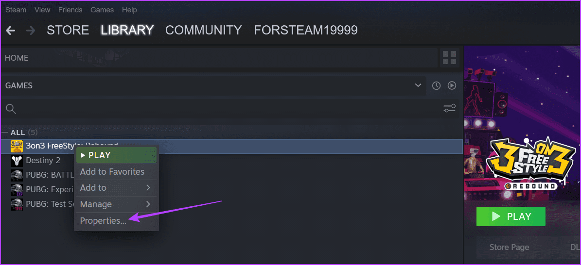 Properties-4 أفضل 5 طرق لإصلاح خطأ Steam Cloud على Windows 11