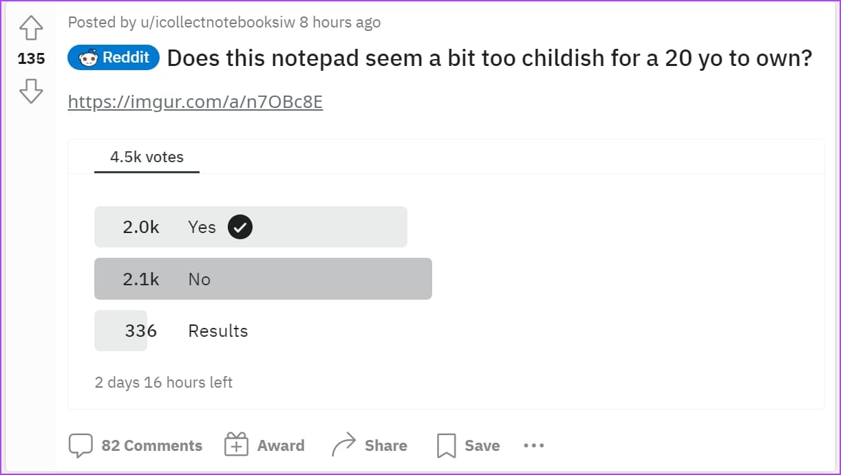 Reddit-Poll كيفية إجراء استطلاع على Reddit للويب و iPhone و Android