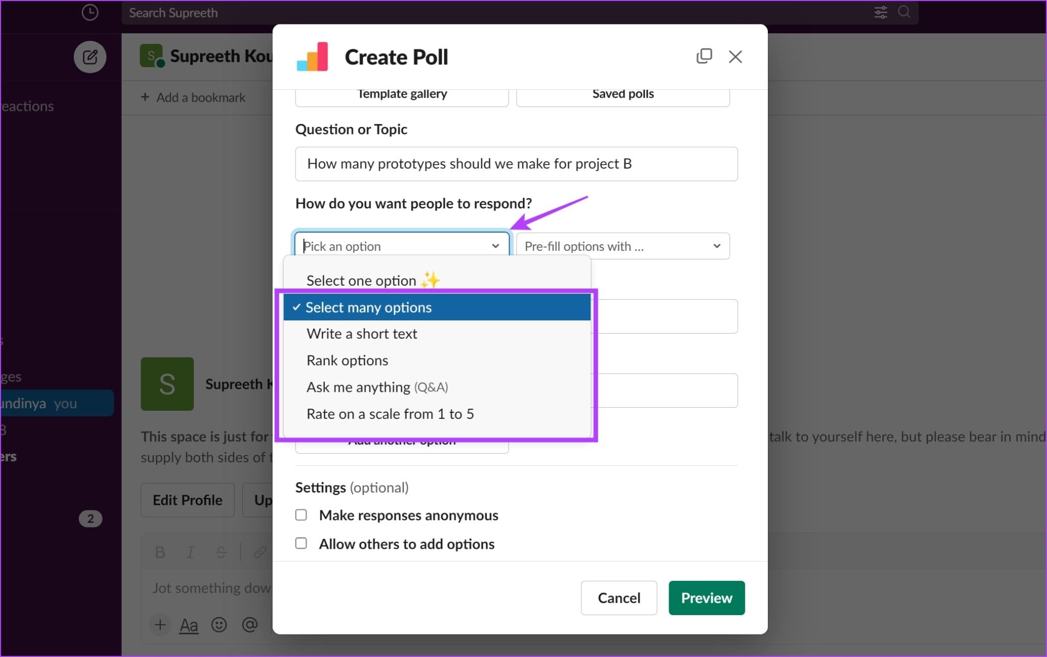 Response-Types-2048x1286-1 طريقتان لإنشاء استطلاع في Slack على أي جهاز