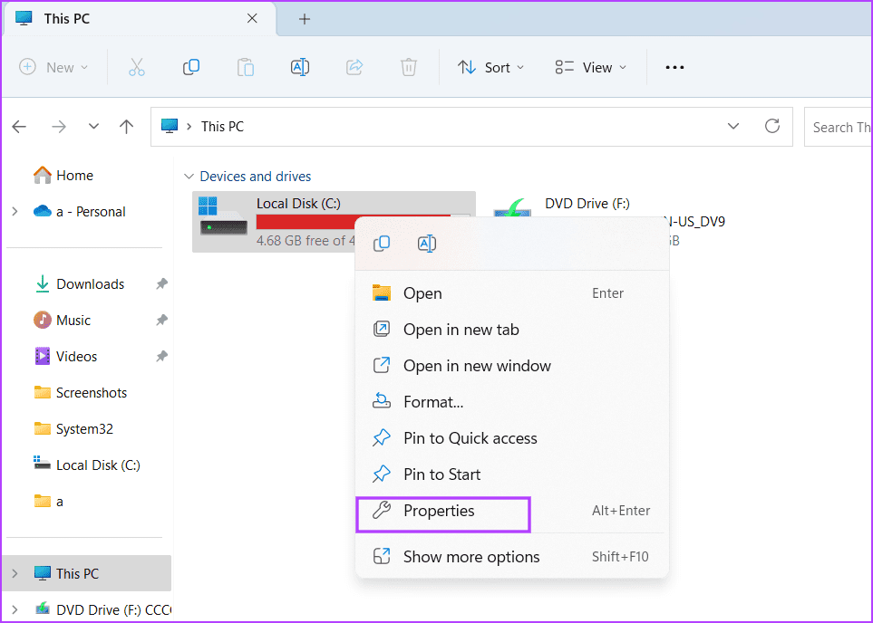 Run-a-Check-Disk-Scan أفضل 8 طرق لإصلاح خطأ "استعادة النظام لم تكتمل بنجاح" على Windows