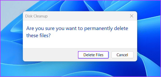 Run-disk-cleanup-3 أفضل 7 طرق لإصلاح خطأ "لا يمكن إنشاء نقطة استعادة 0x80042306" في Windows