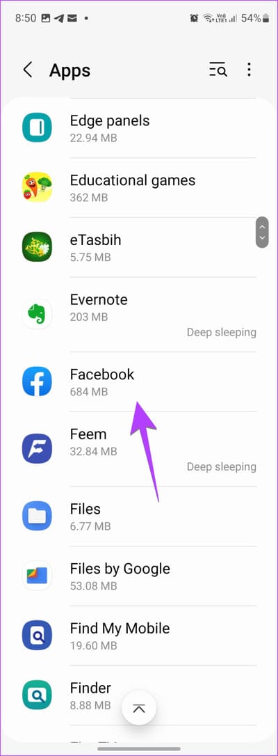 Samsung-Apps-Facebook 4 طرق لمسح ذاكرة التخزين المؤقت في هواتف Samsung Galaxy