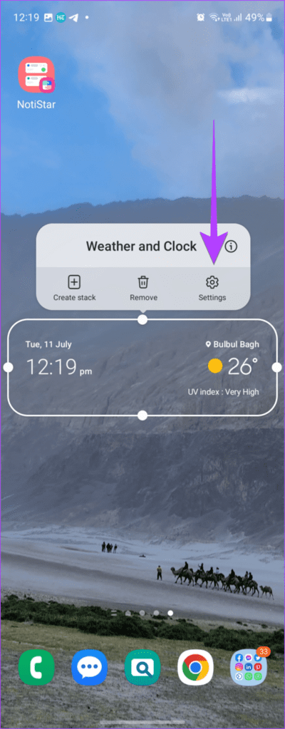Samsung-Edit-Widget-Weather-601x1536-1 كيفية إضافة التاريخ والوقت والطقس إلى الشاشة الرئيسية
