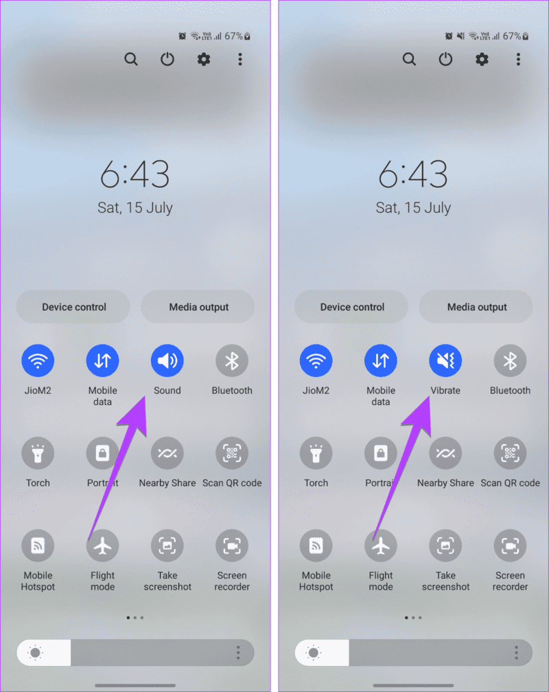 Samsung-QUick-Settings-Vibrate-1219x1536-1 كيفية جعل هاتفك Android يهتز