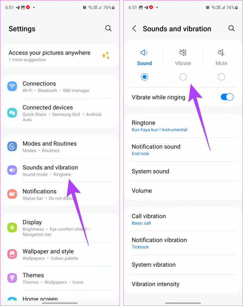 Samsung-Settings-Vibration-Enable-1219x1536-1 كيفية جعل هاتفك Android يهتز