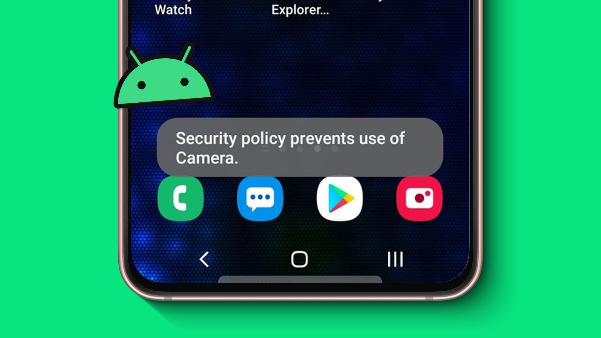 7 طرق لإصلاح سياسة الأمان تمنع استخدام الكاميرا على Android - %categories