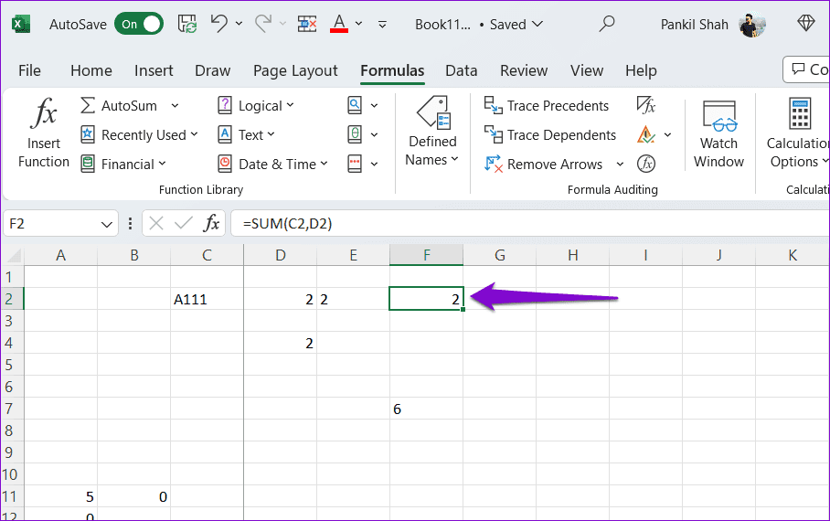 أفضل 7 طرق لإصلاح عدم عمل الصيغ في Microsoft Excel على Windows - %categories