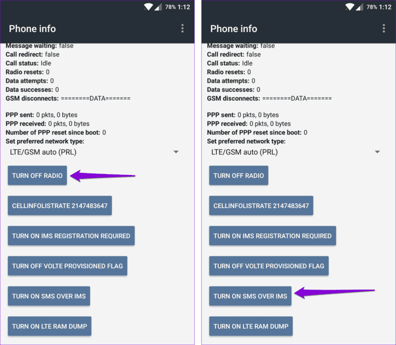 Service-Menu-on-Android أهم 7 إصلاحات لخطأ "مشكلة في الاتصال أو رمز MMI غير صالح" على Android